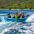 Jobe Airstream Towable 4P, 4 - Person Inflatable Tube for Group Water Rides & Thrills