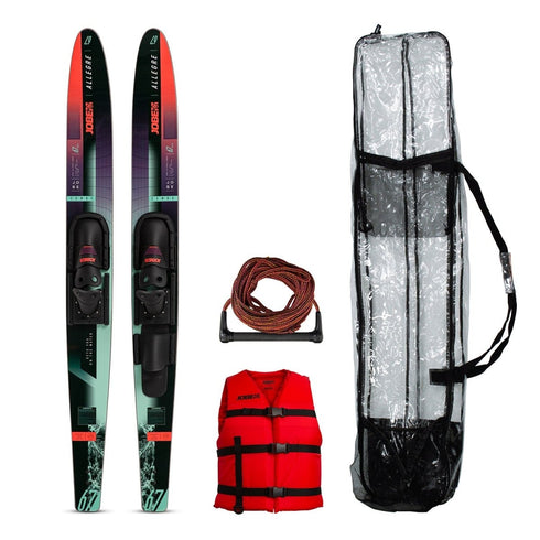 Jobe Allegre 67 inch Combo Ski Package, Recreational Water Skis with Adjustable Bindings EU 36-47