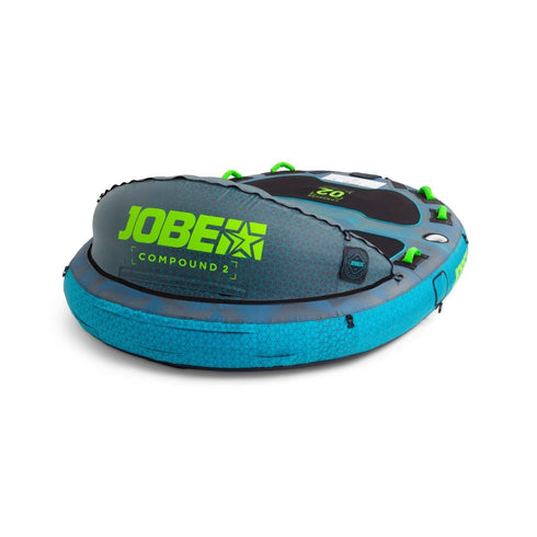 Jobe Compound Towable 2P, 2 - Person Inflatable Tube for Exciting Duo Watersport Rides