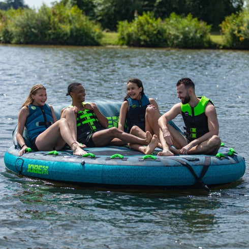 Jobe Compound Towable 4P, 4-Person Inflatable Tube for Exciting Group Watersport Rides