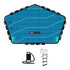 Jobe Infinity Island with Pump and Stairs, 2.96 x 4.48 m Inflatable Floating Platform for 800 kg