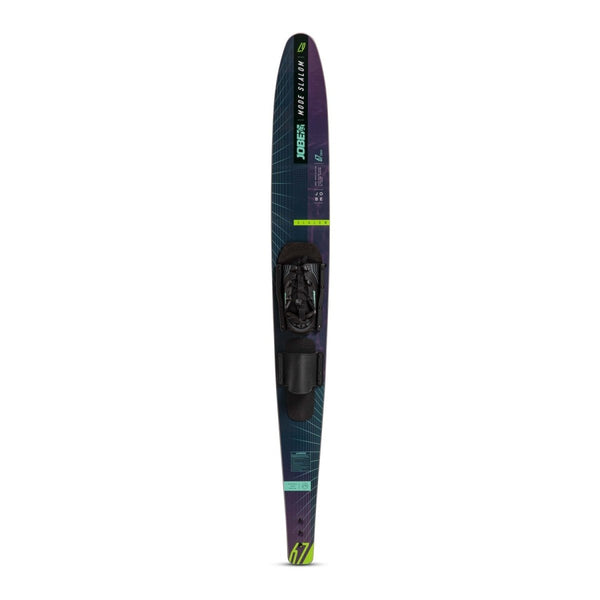 Jobe Mode Slalom Waterski 67 inch Blue, Entry Level Slalom Ski with V Bottom and Rubber Binding