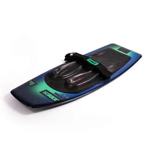 Jobe Prophecy Kneeboard Teal Blue, High Press Core Kneeboard with Molded Fins and Padded Strap for 120 kg
