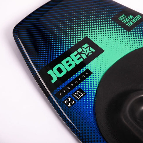 Jobe Prophecy Kneeboard Teal Blue, High Press Core Kneeboard with Molded Fins and Padded Strap for 120 kg