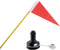 Kayak Flag Holder with Base, Rail-Mount Safety Flag Mount for Kayaks and Small Boats