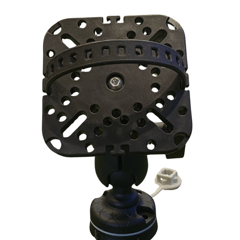 Kayak Mounting Panel 04 with Base, Rail-Mount Accessory Plate for Rod Holders, GPS and Cameras