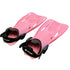 Kids Diving Fins in Pink, Adjustable Open Heel Swim Fins for Children, Sizes XS 27 to 30 and M 38 to 41