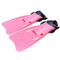 Kids Diving Fins in Pink, Adjustable Open Heel Swim Fins for Children, Sizes XS 27 to 30 and M 38 to 41