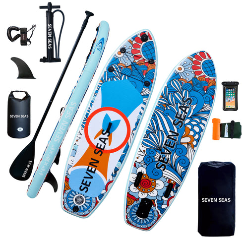 Kids Spray Inflatable Stand Up Paddle Board 8.6ft, iSUP Package with Paddle, Pump, Leash and Dry Bag