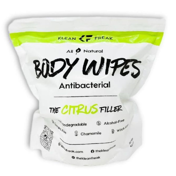 Klean Freak Body Wipes Jug Filler, a convenient, bulk refill option for Klean Freak body wipe containers.