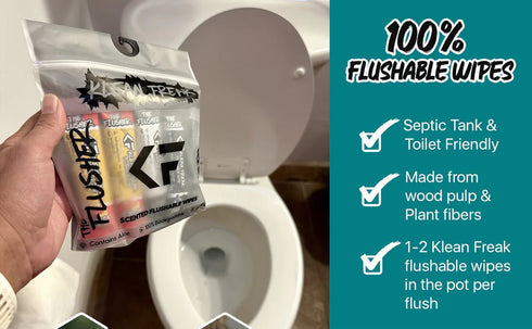 Klean Freak The Flusher Wipes 100 Pack