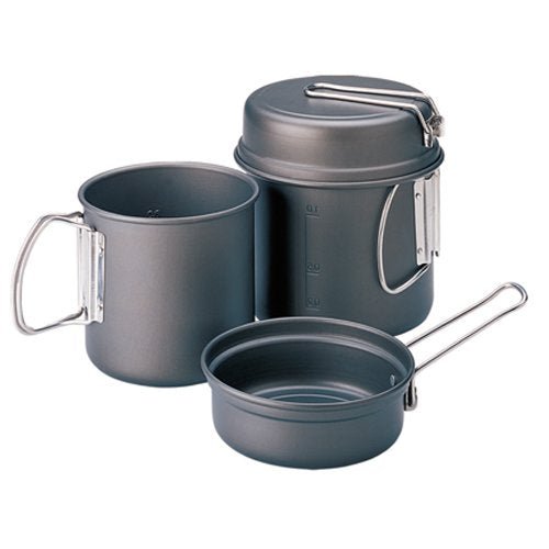 Kovea Escape Small Cookset (Silver), a sleek, portable, and lightweight cookware set for solo travelers.