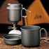 Kovea Escape Small Cookset Silver - Sleek & Portable Cookware for Solo Travelers