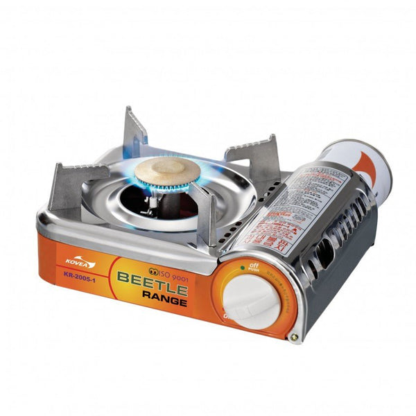 Kovea KR20051 Backpacking Stove, an ultralight, compact gas stove for minimalist campers and hikers.
