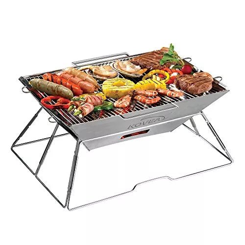 Kovea Magic II Charcoal BBQ Grill, a classic charcoal grill providing authentic campfire flavor for outdoor cooking.