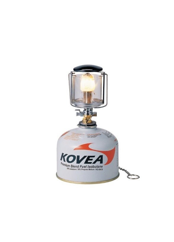 Kovea Observer Lantern (35 Lux), a compact and reliable gas lantern providing bright light for camping.