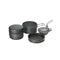 Kovea Solo 2 Cooking Pots Black - Lightweight & Compact Cookware for Solo Adventures