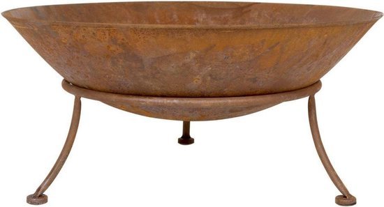La Hacienda Ipata Firepit, a modern-designed steel firepit perfect for outdoor gatherings and heating.