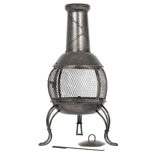 La Hacienda Leon Mesh Steel Chimenea Large