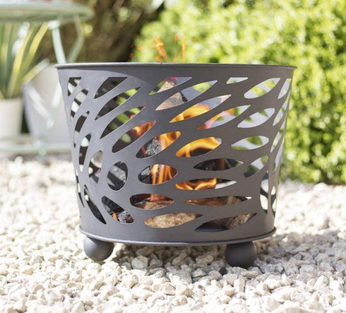 La Hacienda Nami Firebasket - Durable and Portable Fire Basket