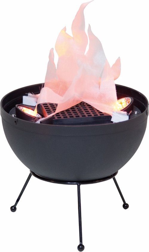 La Hacienda RedFire Flame Decoration (Plastic and Steel), a stylish, decorative fire feature for creating outdoor ambiance.