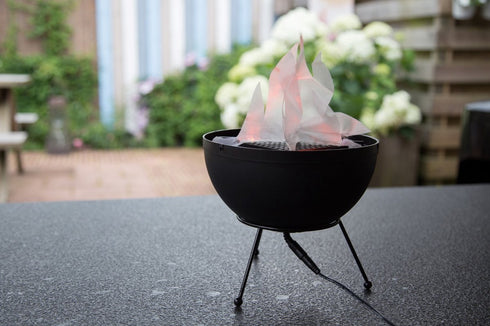 La Hacienda RedFire Flame Decoration Plastic and Steel - Stylish Fire Feature for Outdoor Ambiance