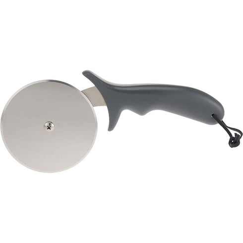 La Hacienda Rolling Pizza Cutter, Stainless Steel Wheel Slicer with Sturdy Handle for Pizza Ovens and BBQ