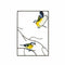 La Hacienda Tree Top Blue Tit Wall Art Large, Hand Painted 3D Metal Bird Wall Decoration for Indoor and Outdoor
