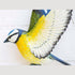 La Hacienda Tree Top Blue Tit Wall Art Large, Hand Painted 3D Metal Bird Wall Decoration for Indoor and Outdoor