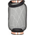 La Hacienda Zora Lantern Large, Black Mesh and Rose Gold Candle Lantern for Patio, Garden and Indoor Use