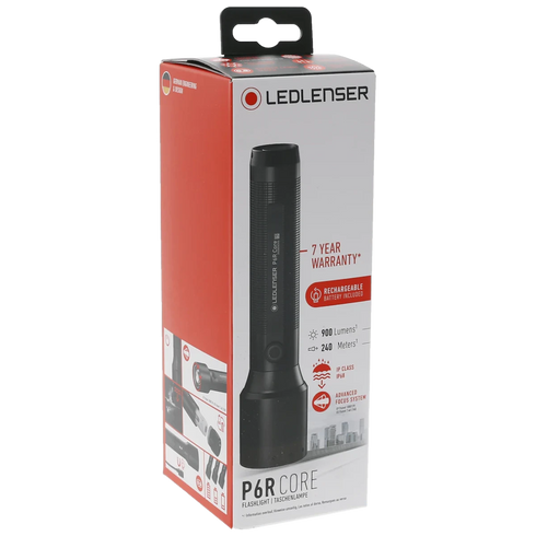 Ledlenser P6R Core Flashlight - Compact Rechargeable Torch