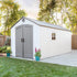 Lifetime 8 ft x 5 ft Outdoor Storage Shed - HDPE Walls, Steel Reinforced, Lockable Entry - Durable Solution for Garden Tools and Equipment