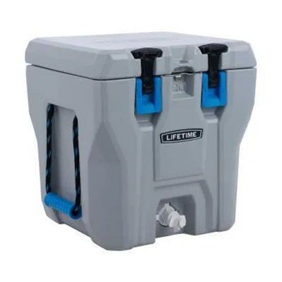 Lifetime Cooler (Boulder Gray) - Heavy - Duty, Roto - Molded Construction, Certified Bear Resistant - High - Performance Ice Retention for Outdoors