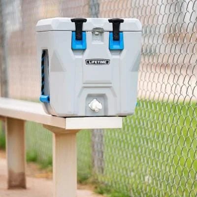 Lifetime Cooler (Boulder Gray) - Heavy - Duty, Roto - Molded Construction, Certified Bear Resistant - High - Performance Ice Retention for Outdoors