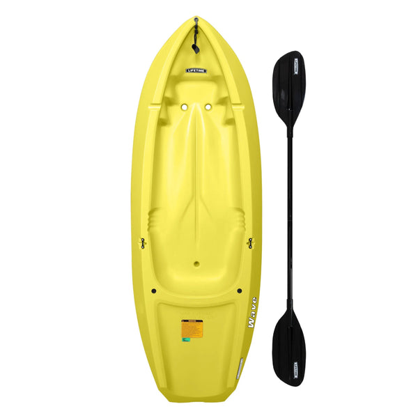 Lifetime Wave 72 Youth Kayak With Paddle - Yellow (6Ft, Capacity Up To 59Kg)