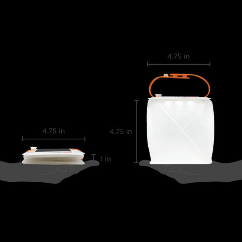 LuminAID PackLite Nova USB Solar Lantern - Compact and Solar - Powered Illumination