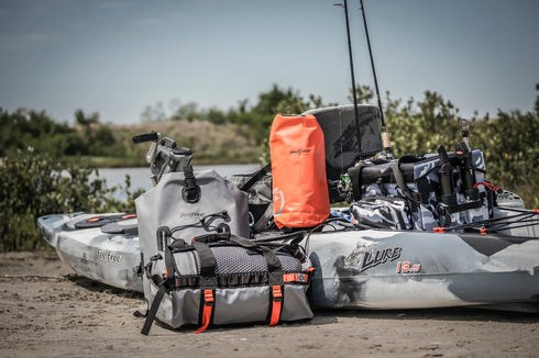 Feelfree Lure 13.5 V2 fishing kayaks on the water, lifestyle