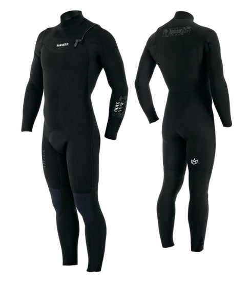 Manera Seafarer 4/3 X10D Wetsuit, Full Neoprene Steamer for Comfortable Extended Cold Water Sessions