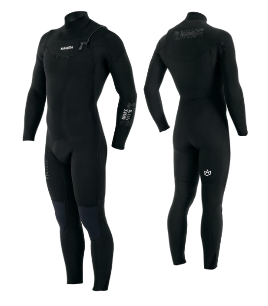 Manera Seafarer 4/3 X10D Wetsuit, Full Neoprene Steamer for Comfortable Extended Cold Water Sessions