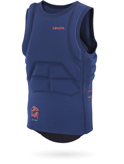 Manera X10D Impact Vest Blue, Pull Over Neoprene Impact Vest with Shotgum Foam and Harness Zone