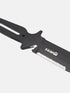 Mares Maximus Dive Knife, 440 Stainless Steel PVD Coated Scuba Knife with Line Cutter and Cordura Sheath
