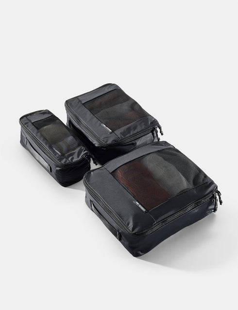 Matador Packing Cube Set 3-Pack, 7.5 L, 5 L and 2.5 L Travel Packing Cubes with Mesh Windows and YKK Zippers