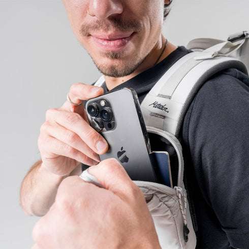 Matador Speed Stash Backpack Strap Pocket, Quick-Access Shoulder Strap Pouch for Phone, Passport and Sunglasses