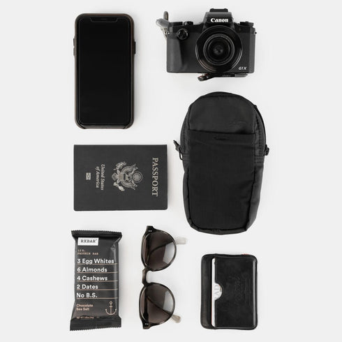Matador Speed Stash Backpack Strap Pocket, Quick-Access Shoulder Strap Pouch for Phone, Passport and Sunglasses