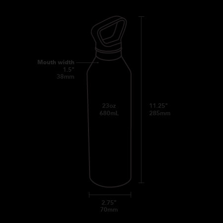 MiiR Narrow Mouth Bottle 23oz - Sleek & Easy - to - Carry Bottle for Everyday Use