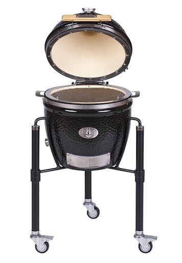 Monolith Junior Pro Series 2.0 Black Kamado Grill With Cart