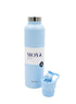 Moya "Black Sea" 700ml Insulated Sustainable Water Bottle Spout Lid