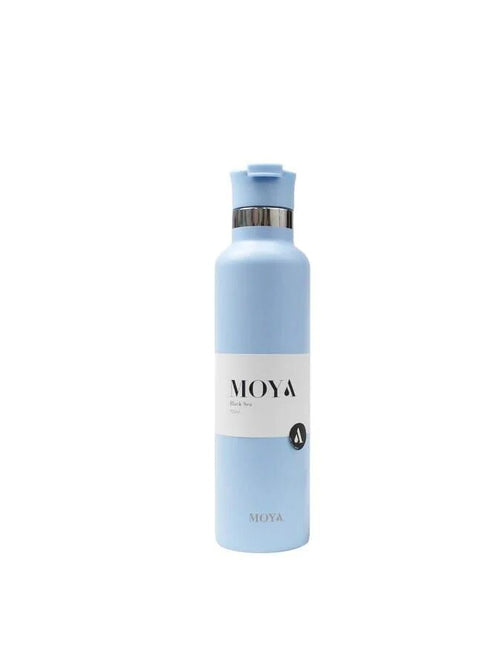 Moya "Black Sea" 700ml Insulated Sustainable Water Bottle Spout Lid