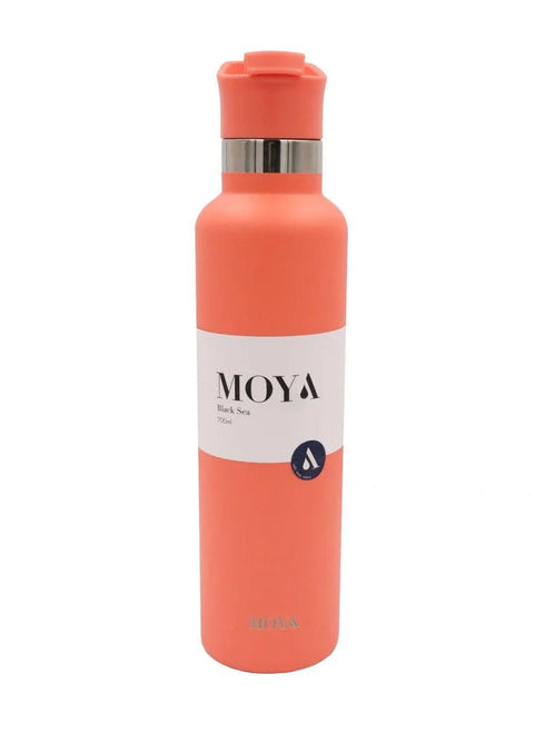Moya "Black Sea" 700ml Insulated Sustainable Water Bottle Spout Lid