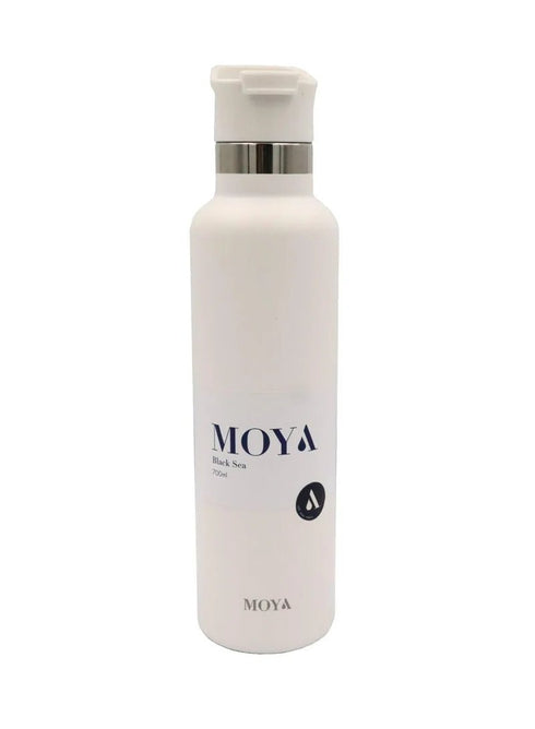Moya "Black Sea" 700ml Insulated Sustainable Water Bottle Spout Lid